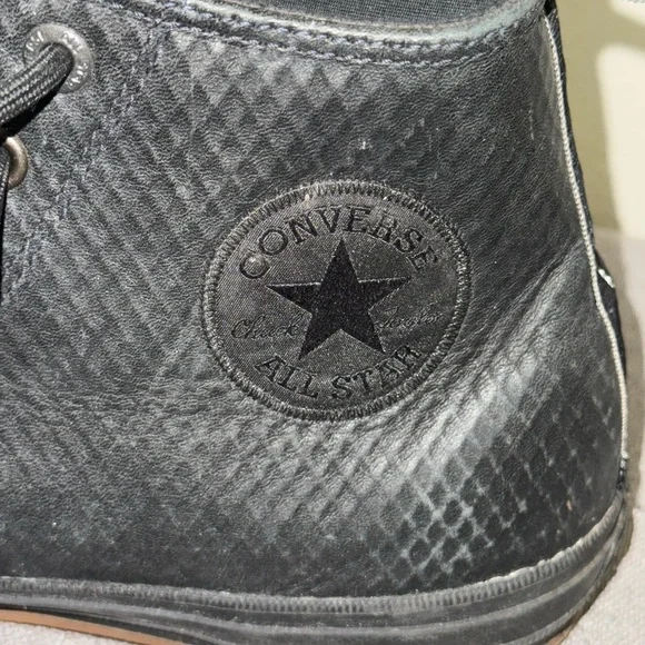 Black/ Black; Converse, High-Top Men's Sneakers; Chuck Taylor 11.5 - Picture 9 of 10